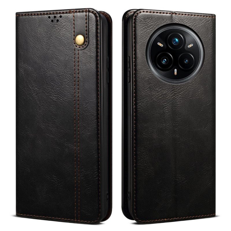 Folio-hoesje Realme 14 Pro Plus 5g Gewaxt Kunstleer Bescherming Hoesje