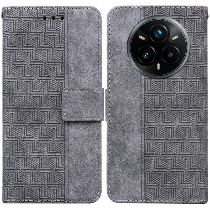 Folio-hoesje Realme 14 Pro Plus 5g Geweven Patroon