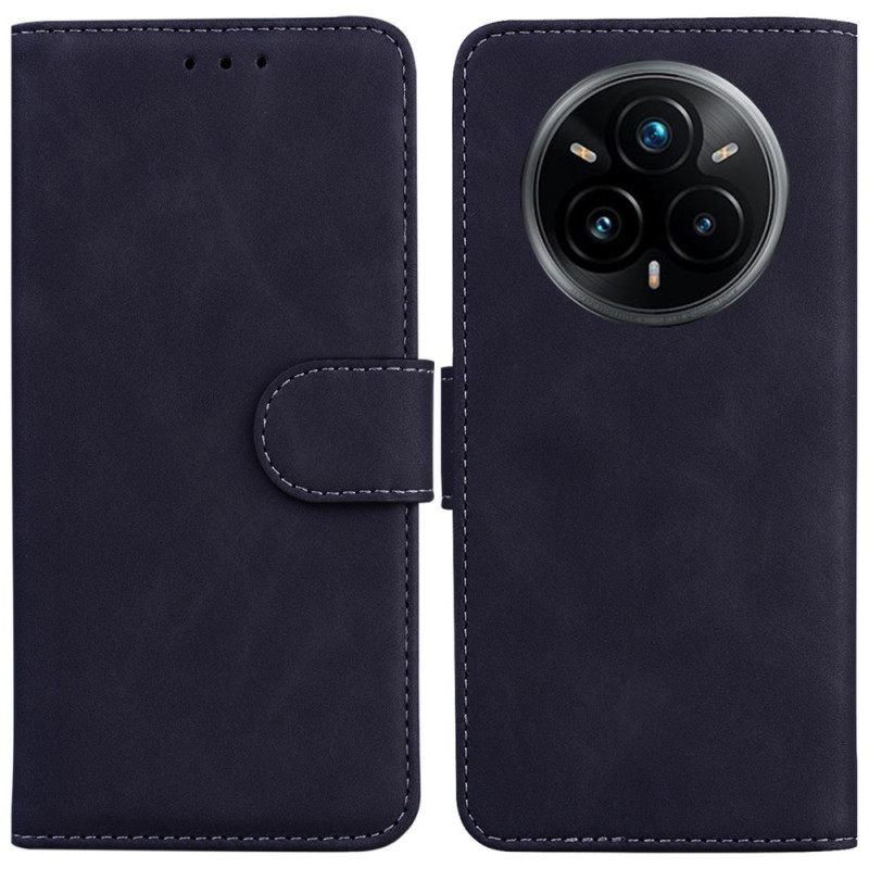 Folio-hoesje Realme 14 Pro Plus 5g Telefoonhoesje Couture Met Suède-effect