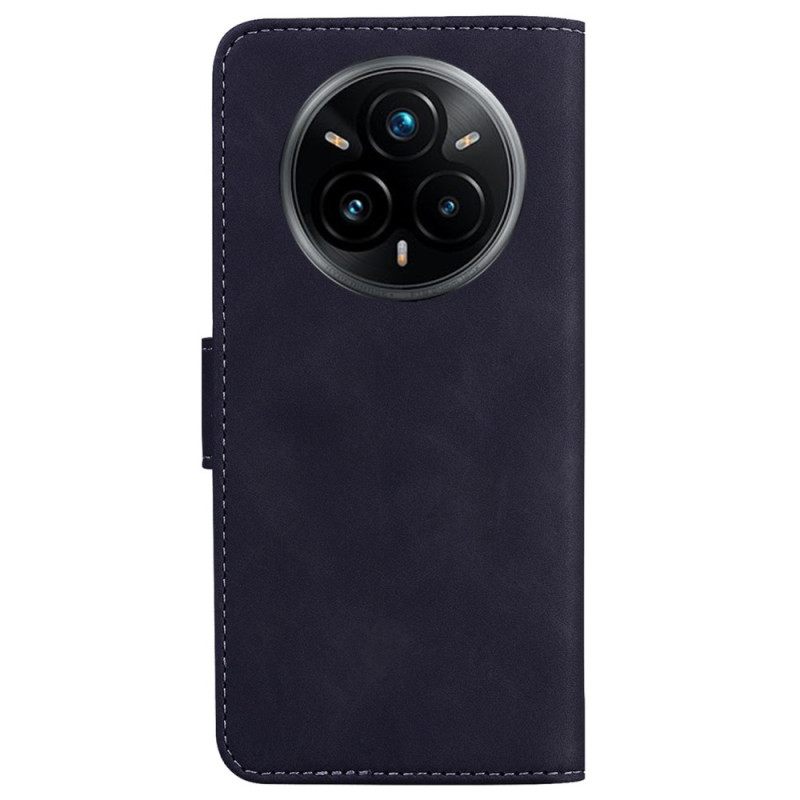 Folio-hoesje Realme 14 Pro Plus 5g Telefoonhoesje Couture Met Suède-effect