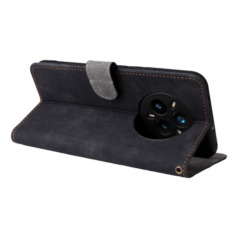 Folio-hoesje Realme 14 Pro Plus 5g Telefoonhoesje Suède-effect Met Rfid-bescherming