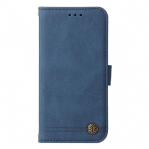 Folio-hoesje Realme 14 Pro Plus 5g Telefoonhoesje Vintage-effect Met Klinknagel