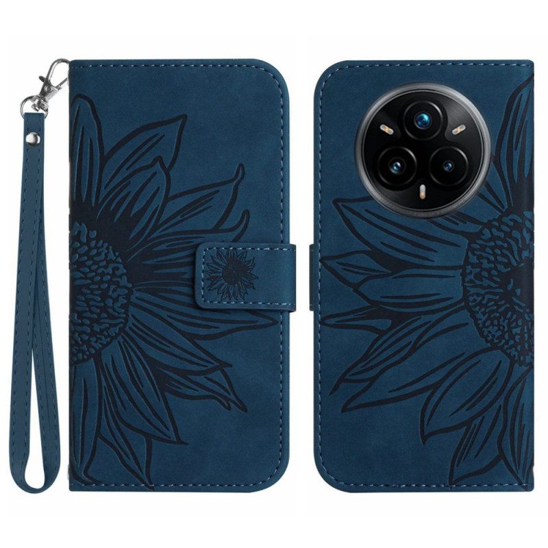 Folio-hoesje Realme 14 Pro Plus 5g Zonnebloembandje