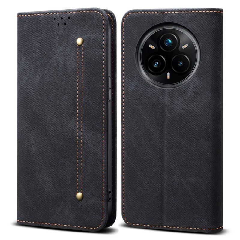 Folio-hoesje Voor Realme 14 Pro Plus 5g Denimstof