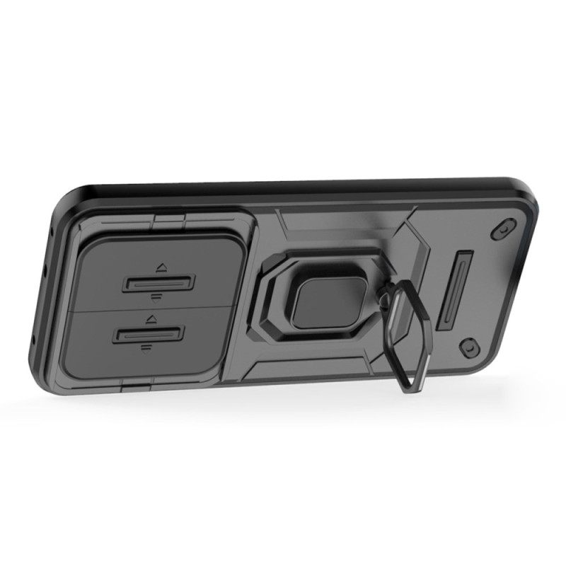 Hoesje Realme 14 Pro Plus 5g Duurzame Ring Met Verschuifbare Camerabeschermer