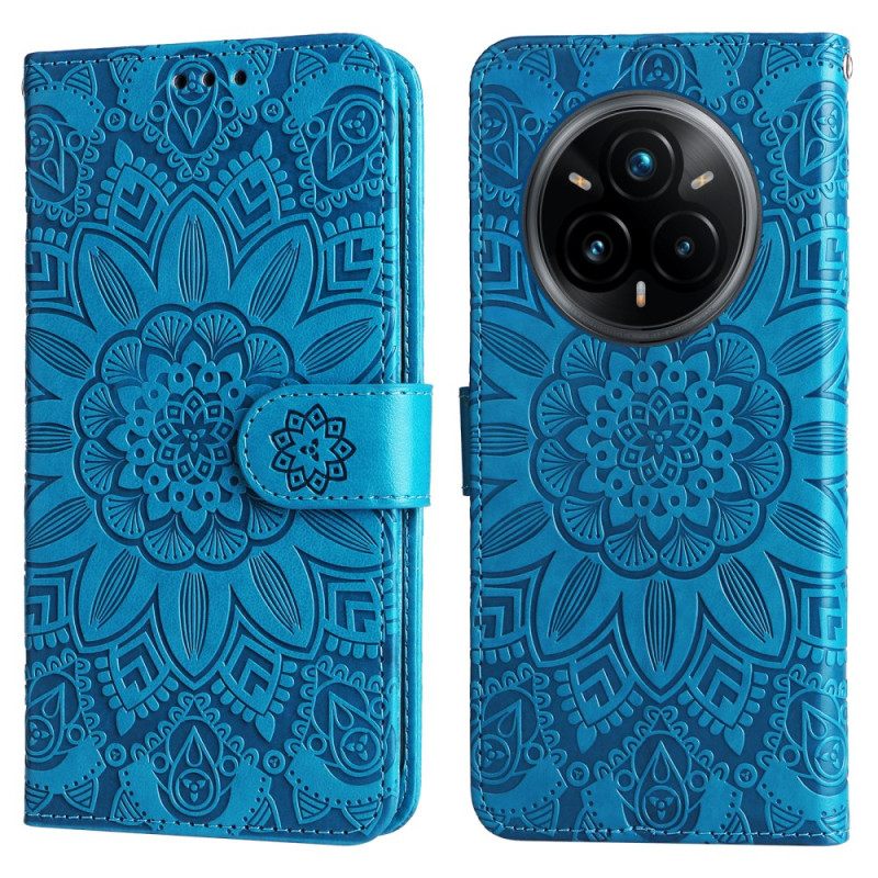 Leren Hoesje Realme 14 Pro Plus 5g Sublieme Zonnebloem Bescherming Hoesje