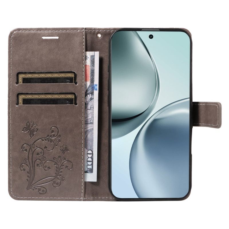 Leren Hoesje Voor Realme 14 Pro Plus 5g Reuzenvlinders