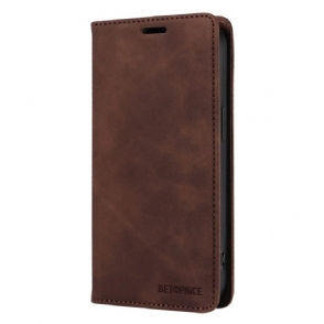 Leren Hoesje Voor Realme 14 Pro Plus 5g Suède-effect Betopnice