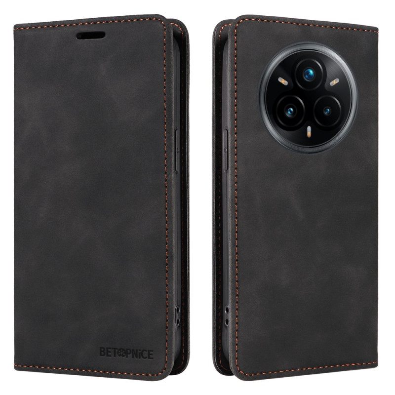 Leren Hoesje Voor Realme 14 Pro Plus 5g Suède-effect Betopnice