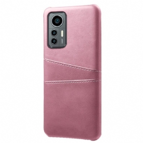 Hoesje voor Xiaomi 12 Lite Kaarthouder Met Leereffect