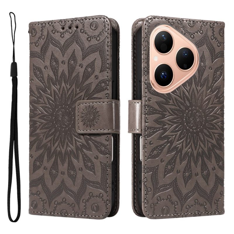 Bescherming Hoesje Huawei Pura 80 Zonnebloempatroon