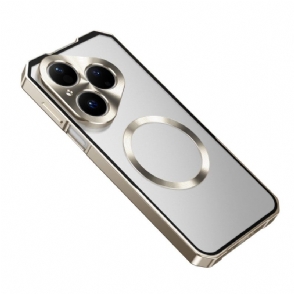 Case Hoesje Huawei Pura 80 Telefoonhoesje Magsafe Met Metalen Frame