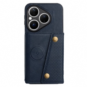 Cover Hoesje Huawei Pura 80 Telefoonhoesje Kaart Met Lederlook Houder