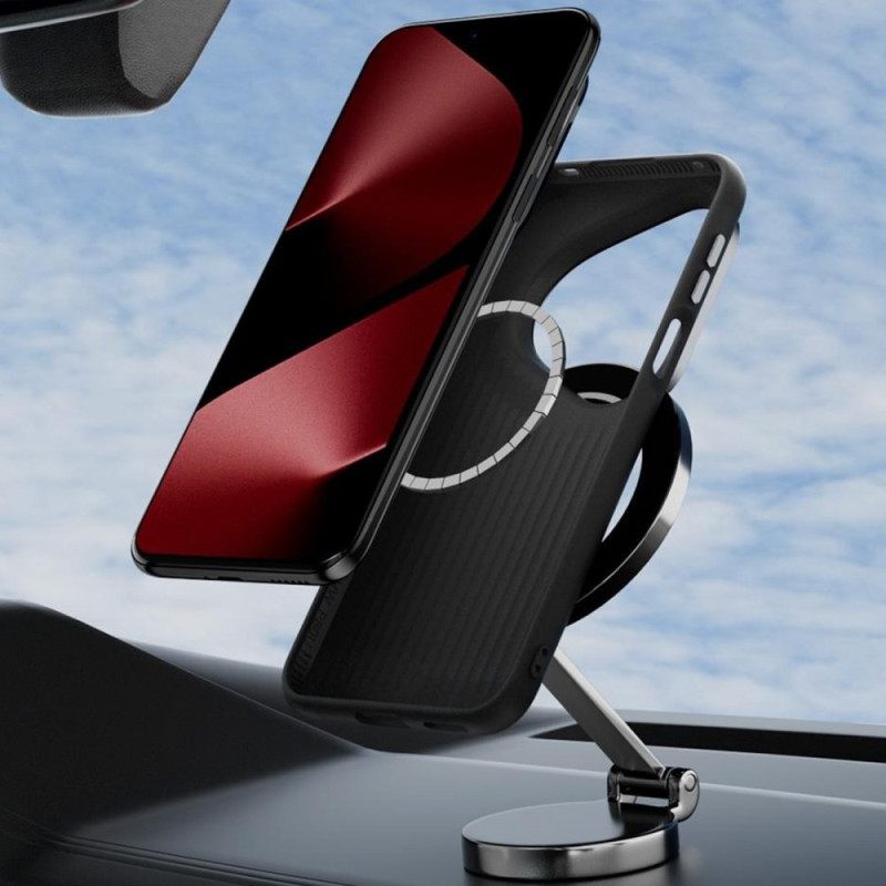 Cover Hoesje Huawei Pura 80 Telefoonhoesje Magsafe Carbon Fiber Abeel