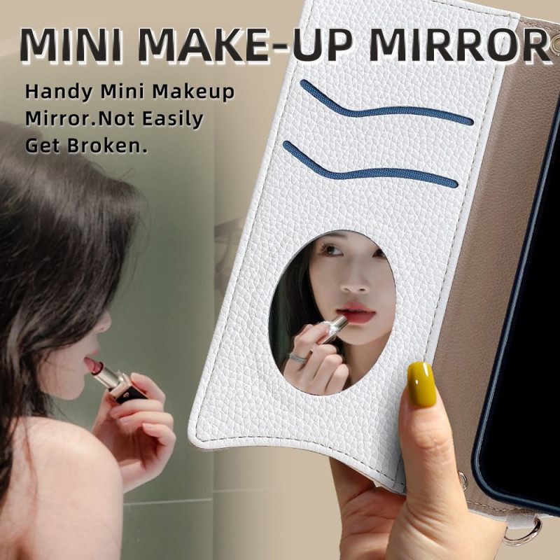 Folio-hoesje Huawei Pura 80 Portemonnee Met Ketting