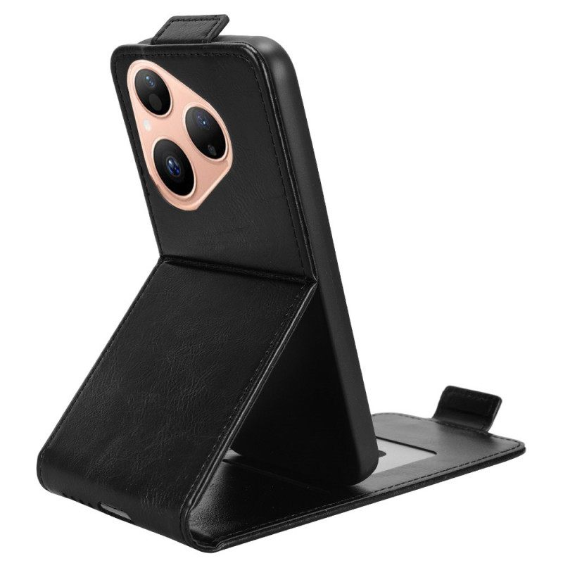 Folio-hoesje Huawei Pura 80 Telefoonhoesje Ontwerp Met Verticale Klep