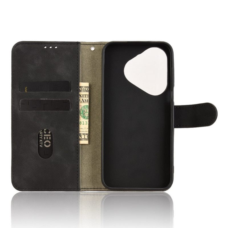 Folio-hoesje Huawei Pura 80 Telefoonhoesje Suède-effect