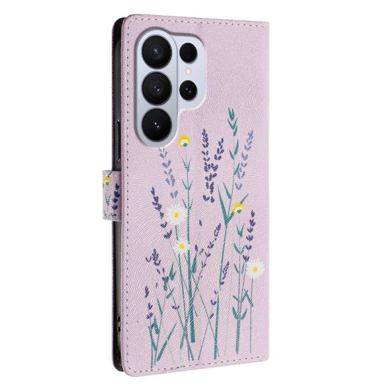 Flip Case Leren Samsung Galaxy S26 Ultra Lavendel