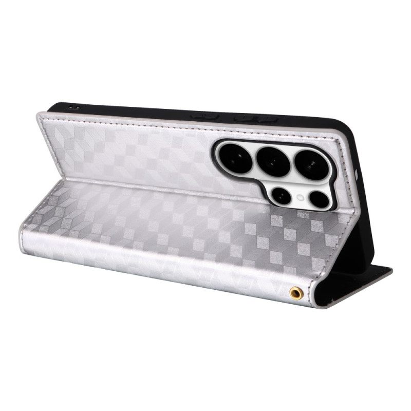 Folio-hoesje Samsung Galaxy S26 Ultra Telefoonhoesje Diamantpatroon