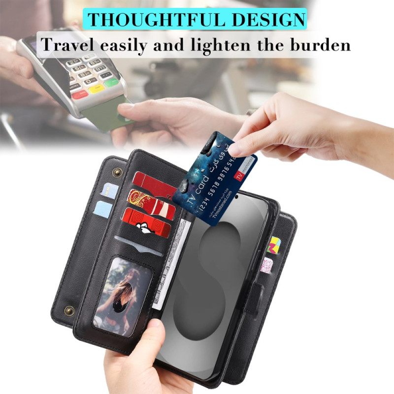 Folio-hoesje Samsung Galaxy S26 Ultra Telefoonhoesje Kaarthouder Voor 10 Kaarten