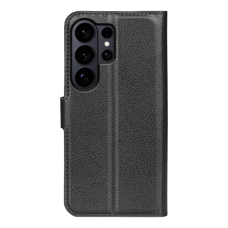 Folio-hoesje Samsung Galaxy S26 Ultra Telefoonhoesje Lychee Kunstleer