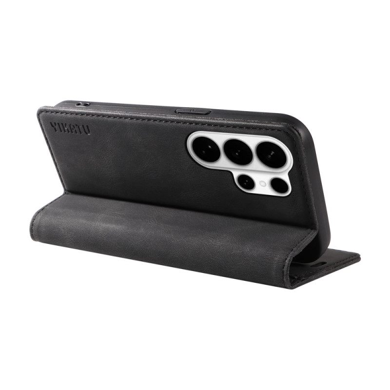 Folio-hoesje Samsung Galaxy S26 Ultra Telefoonhoesje Yikatu Suède-effect