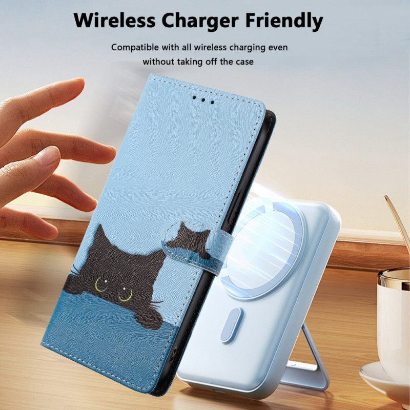 Folio-hoesje Samsung Galaxy S26 Ultra Telefoonhoesje Zwart Kitten