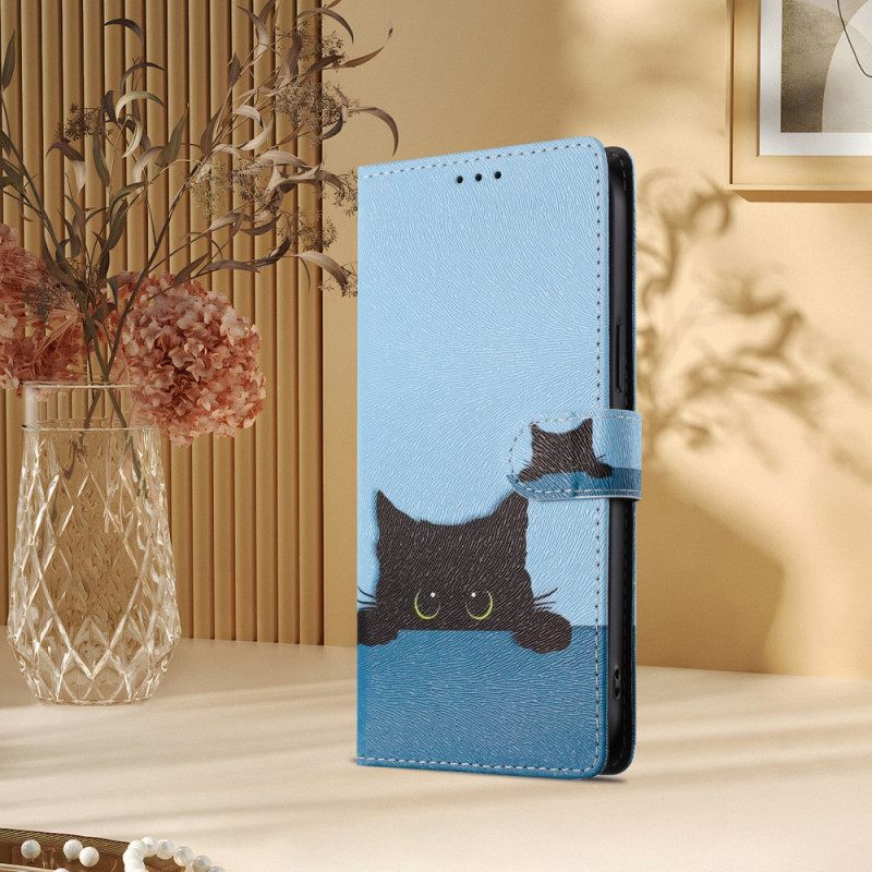 Folio-hoesje Samsung Galaxy S26 Ultra Telefoonhoesje Zwart Kitten
