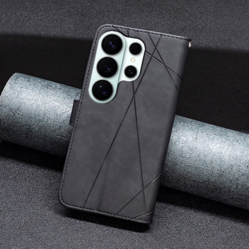 Leren Hoesje Samsung Galaxy S26 Ultra Binfen Geometrische Kleur Bescherming Hoesje