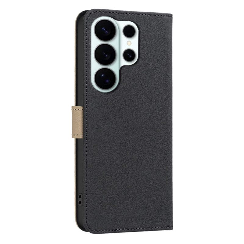 Leren Hoesje Samsung Galaxy S26 Ultra Binfen Kleur Bloemendesign Bescherming Hoesje