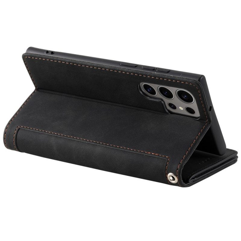 Leren Hoesje Samsung Galaxy S26 Ultra Portemonnee Met 9 Kaartsleuven