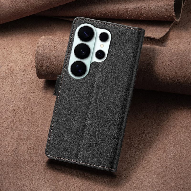 Leren Hoesje Voor Samsung Galaxy S26 Ultra Klassieke Binfen-kleur