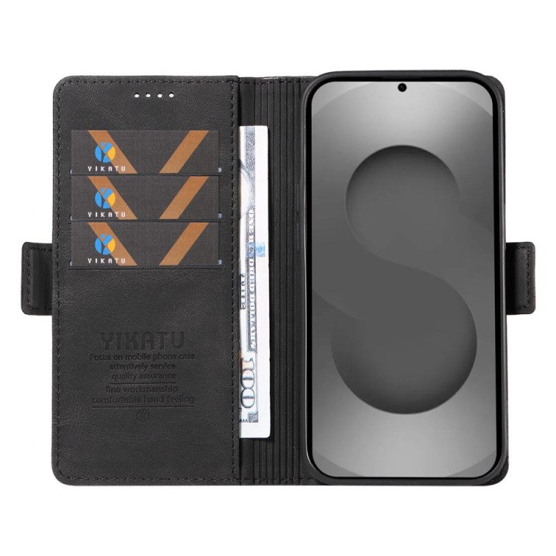 Leren Hoesje Voor Samsung Galaxy S26 Ultra Yikatu Suède-effect