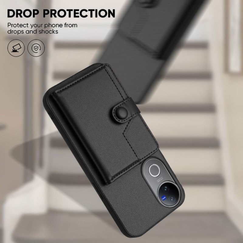 Hoesje Vivo V50e 5g Rfid-kaarthouder Bescherming Hoesje