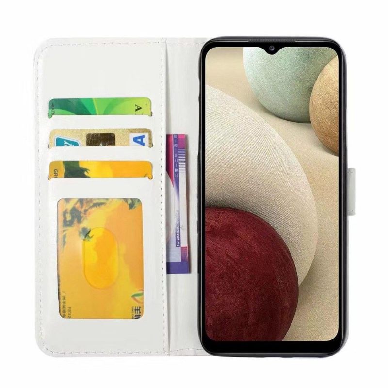 Flip Case voor Samsung Galaxy A12 Pauwbloem