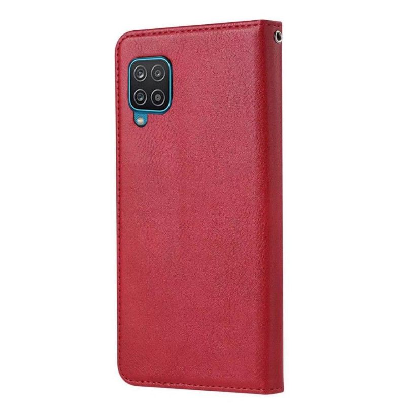 Folio-hoesje voor Samsung Galaxy A12 Anti-fall Kunstleer Stand Case