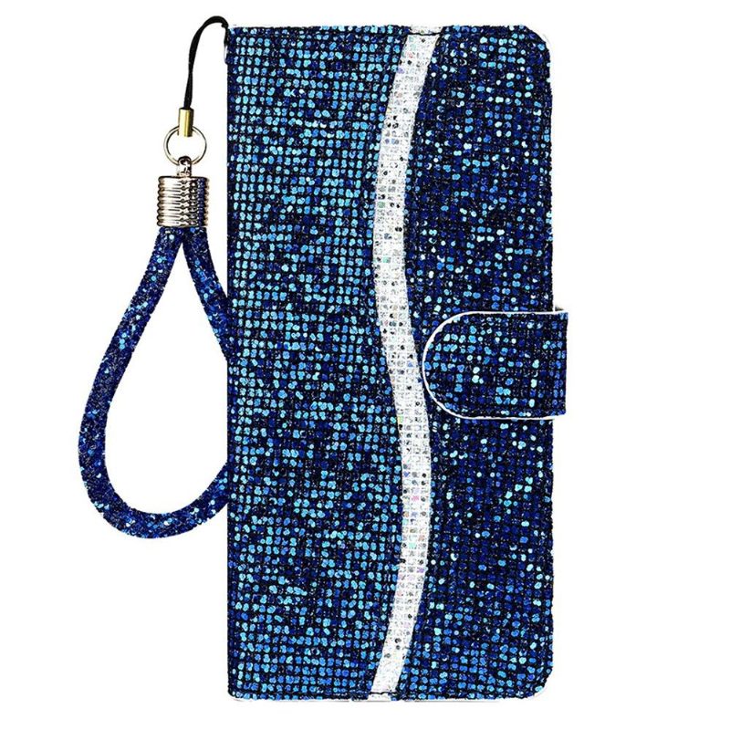 Folio-hoesje voor Samsung Galaxy A12 Glitterkaarthouder