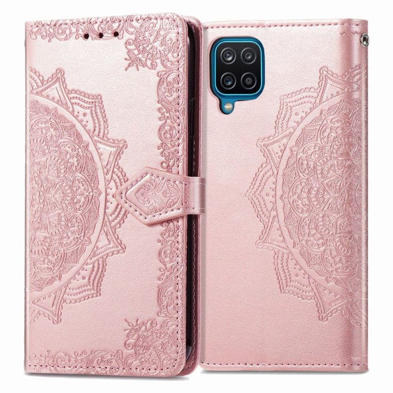 Folio-hoesje voor Samsung Galaxy A12 Reliëf-mandala