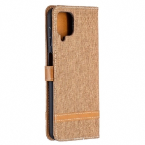 Folio-hoesje voor Samsung Galaxy A12 Stoffen Bekleding