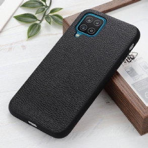 Hoesje voor Samsung Galaxy A12 Echt Leer Met Nerf