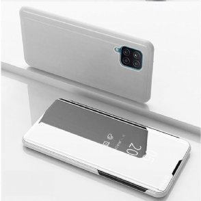 Hoesje voor Samsung Galaxy A12 Folio-hoesje Spiegeleffect