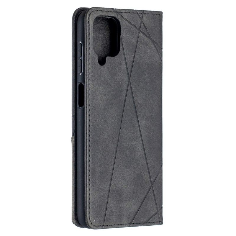 Leren Hoesje voor Samsung Galaxy A12 Bescherming Leren Kaarthouder In Célinia-stijl