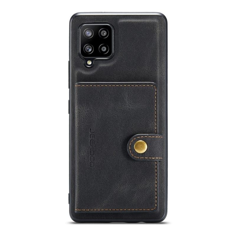 Telefoonhoesje voor Samsung Galaxy A12 Ledereffect + Verwijderbare Kaarthouder