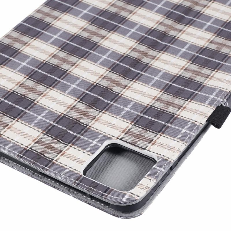 Flip Case Leren Xiaomi Pad 6s Pro Rasterpatroon