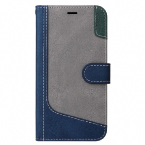 Folio-hoesje voor Google Pixel 7 Met Ketting Driekleurige Riem