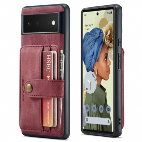 Hoesje voor Google Pixel 7 Portemonnee Jeehood Rfid Afneembare Portemonnee