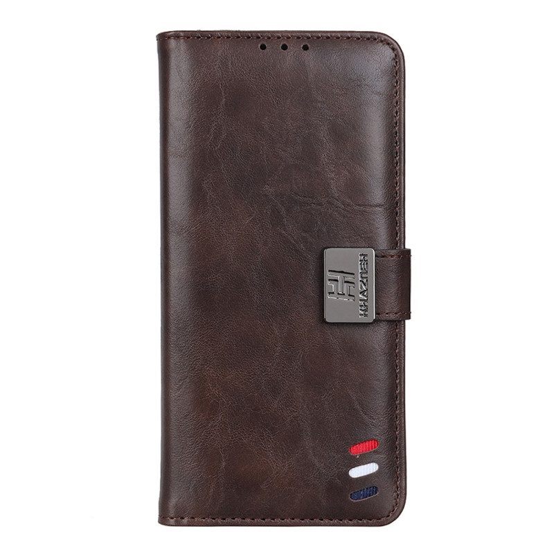 Leren Hoesje voor Google Pixel 7 Driekleurig Leereffect
