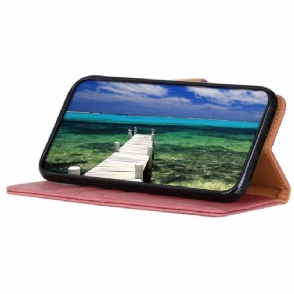 Folio-hoesje voor Samsung Galaxy M33 5G Anti-fall Khazneh Imitatie Leer