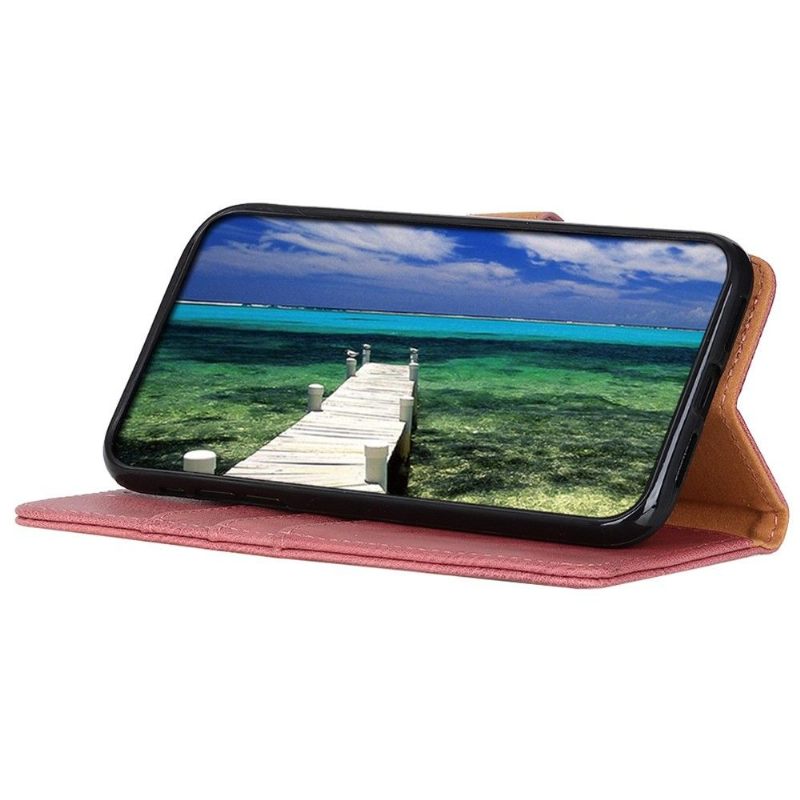 Folio-hoesje voor Samsung Galaxy M33 5G Anti-fall Khazneh Imitatie Leer