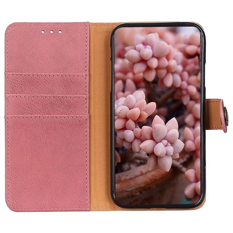 Folio-hoesje voor Samsung Galaxy M33 5G Anti-fall Khazneh Imitatie Leer